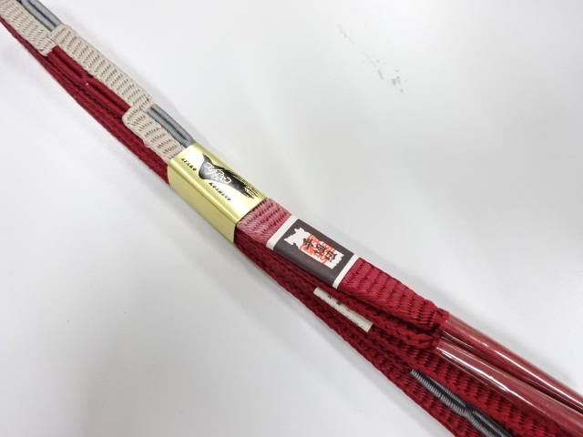 未使用品　正絹　手組帯締め